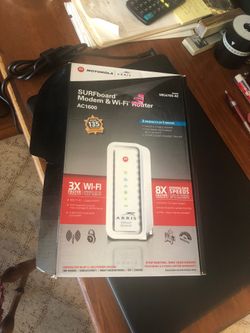 Motorola/Aris modem & WI FI Router model SBG6700-AC