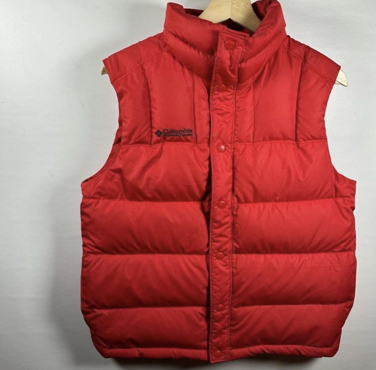 Kids Columbia Down Red Puffer Vest- Size XL, 14/16