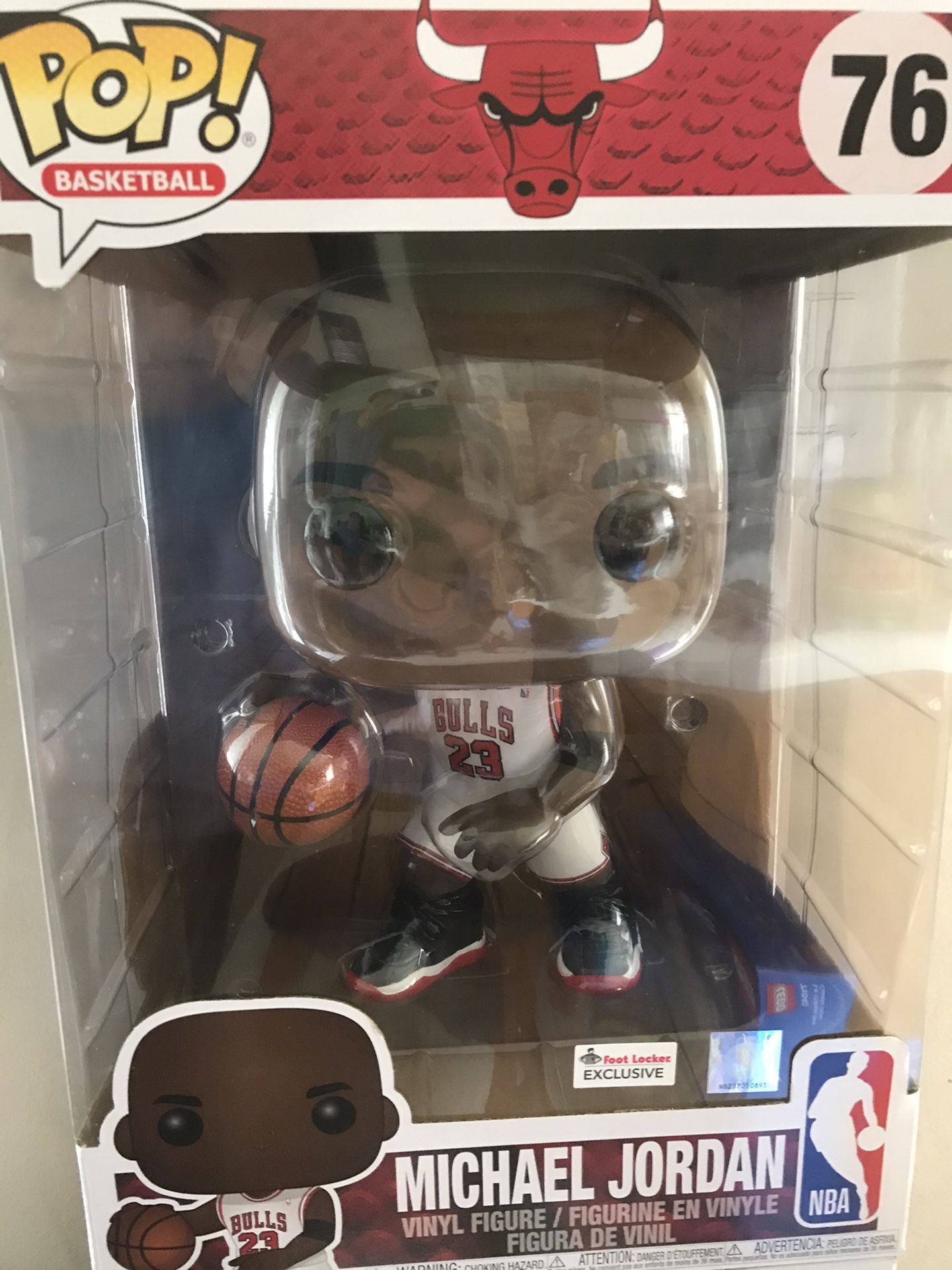 Funko pop large 10 inch exclusive home jersey nba Michael jordan