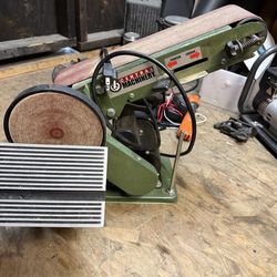 Central Sanding  belt/disc machine