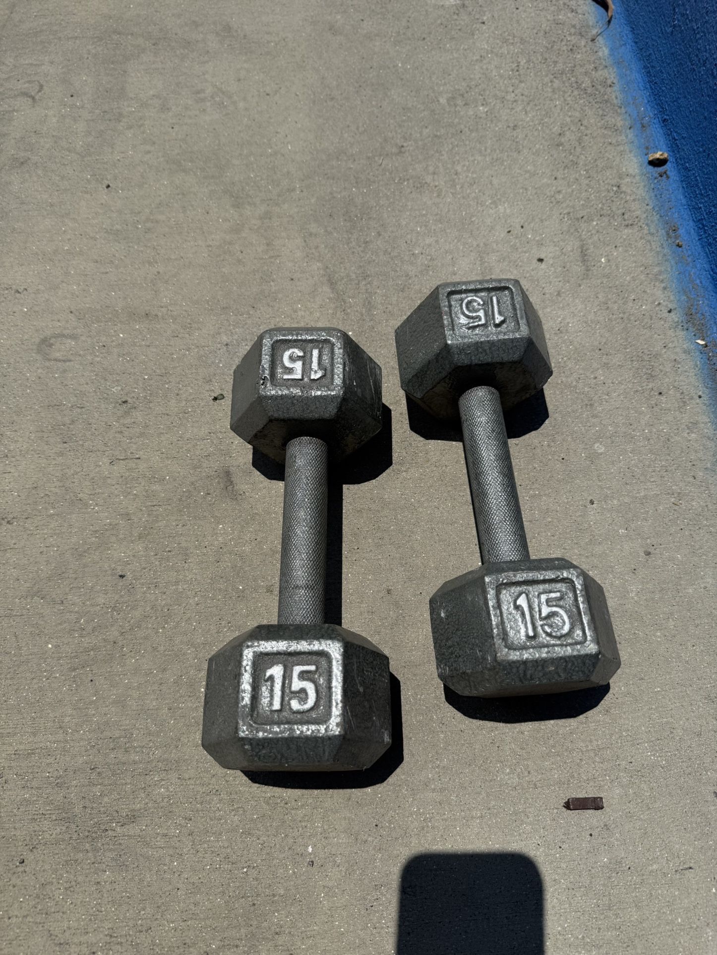 15lb Cast Iron Dumbbell