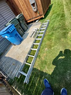22' ladder with ladder jacks