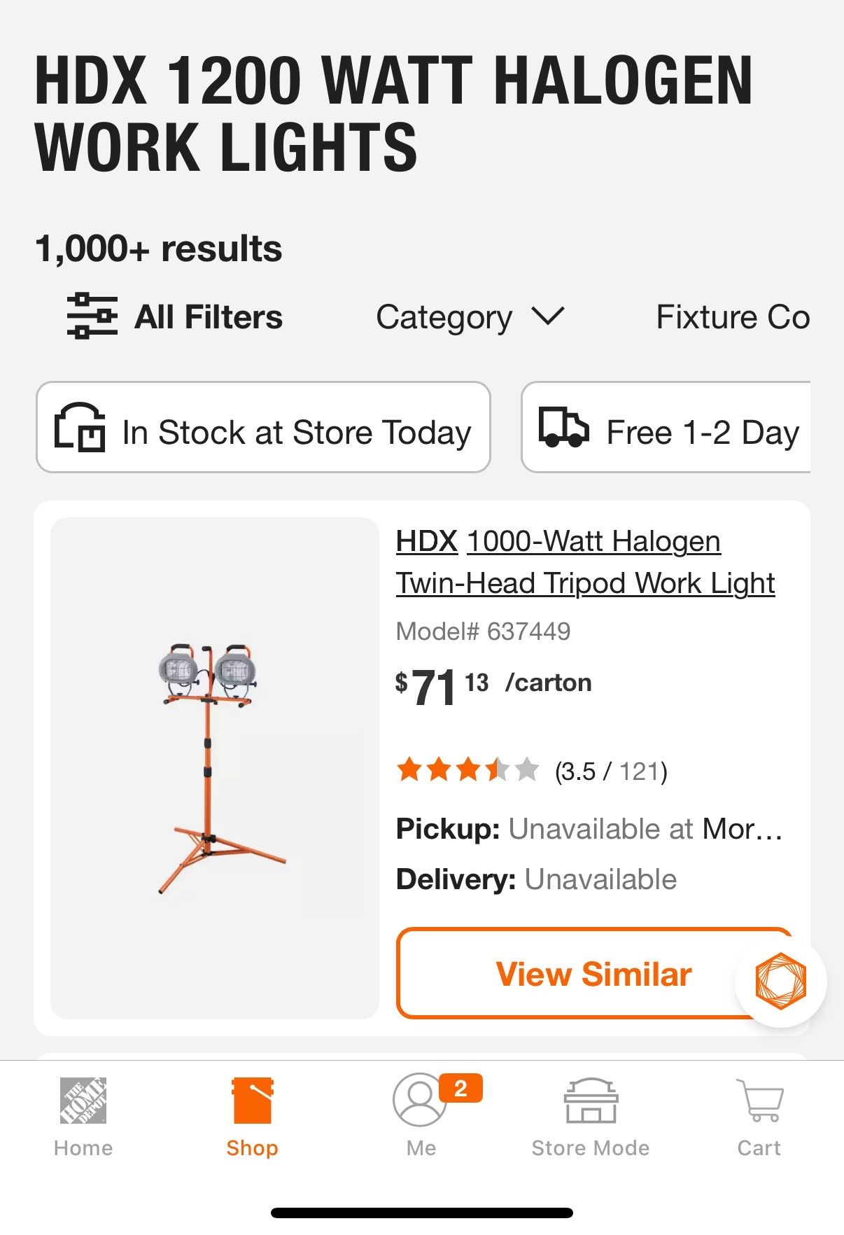 Hdx work lights