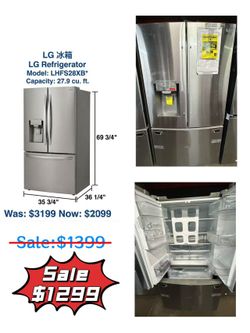 💥 LG Large Capacity Refrigerator Special Clearance