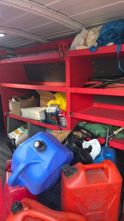 Work van shelf