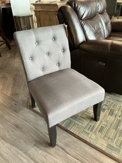 Grey Armless Chair