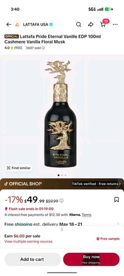 Brand new vanilla perfume
