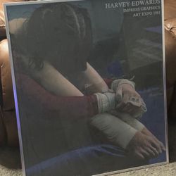 Vintage 1980s Harvey Edwards Impress Graphics Art Expo 1981 Print Framed Art Ballet Dance