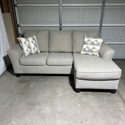 Sofa with Adjustable Chaise and Pullout Mattress *Free Delivery*  