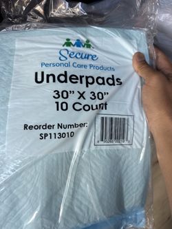 New Secure Underpads 30” x 30” – 100 Count Case