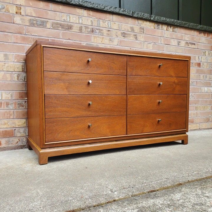 Mid Century Modern 6 Drawer Lowboy Dresser Vintage
