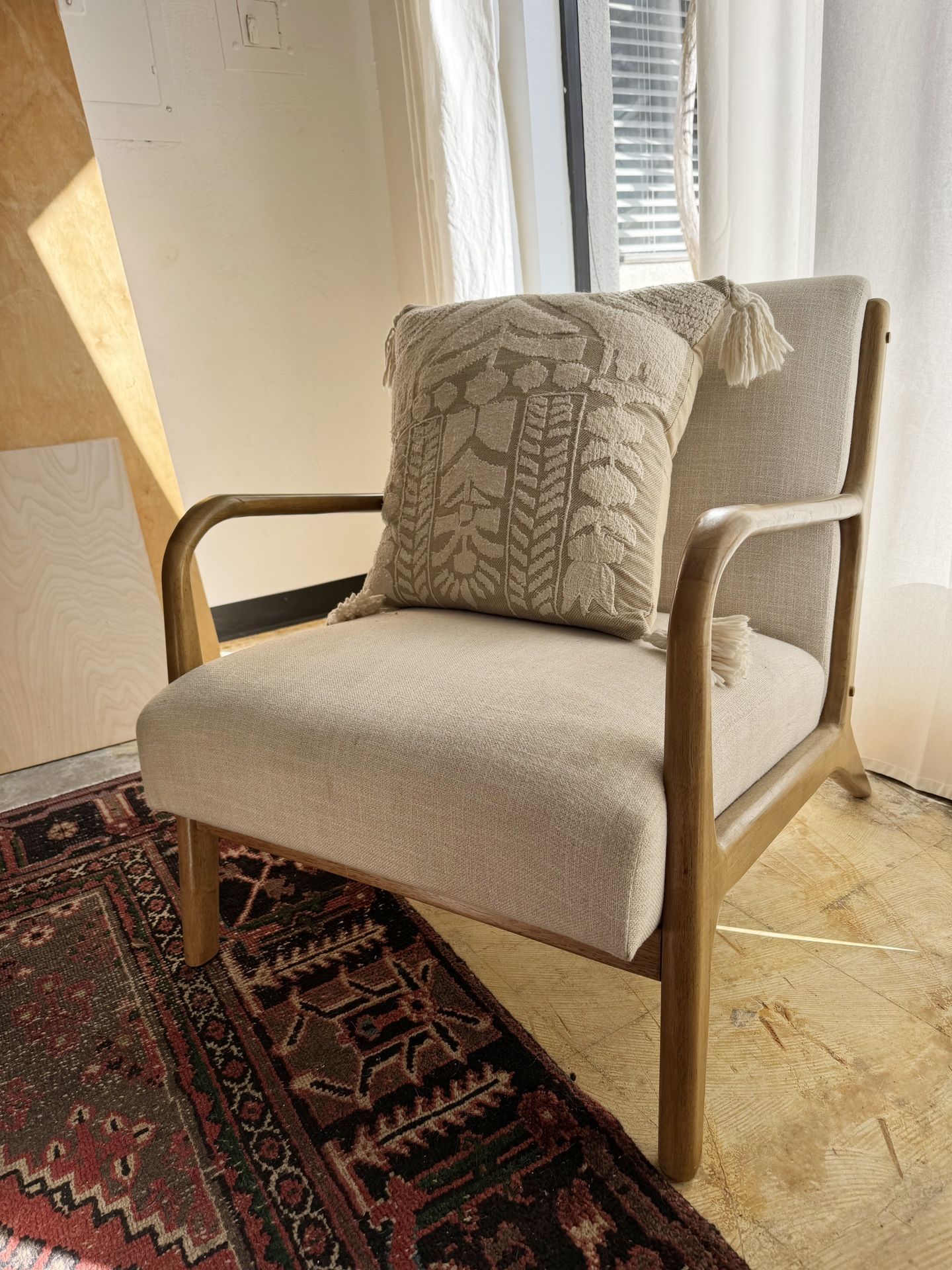 Mid-century modern style Esters Wood Armchair - Threshold a set of 2