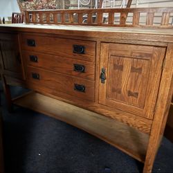  Buffet Table Solid Wood