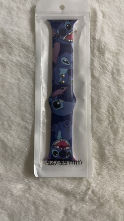 42mm/44mm Stitch Printed Rubber Sport Silicone Watch Strap Bands