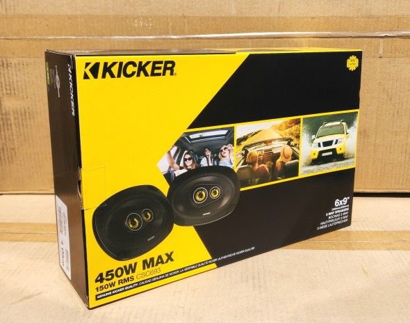 Kicker Car Speakers Set CS-Series 6x9 Inch 3-Way Coaxial Speaker System 450 Watts CSC693 🚨 Payment Options Available 🚨 No Credit Needed 🚨 
