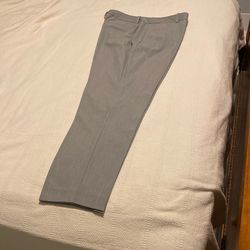 Talbots Hampshire Ankle Pants 16 Light Grey