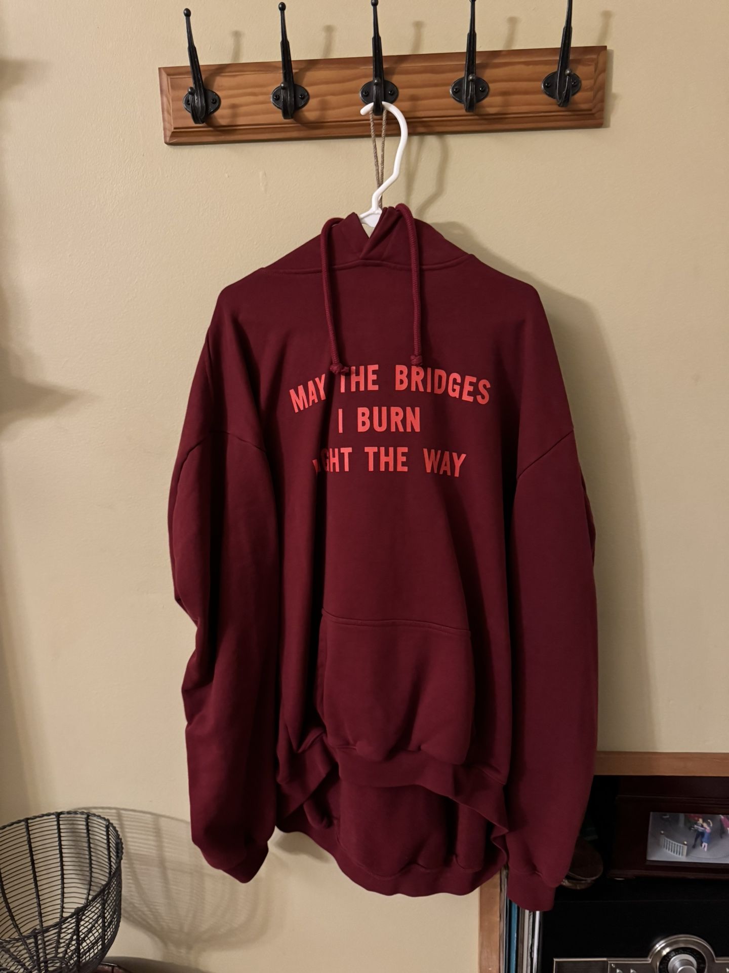 Vetements “May the Bridges I Burn” Hoodie
