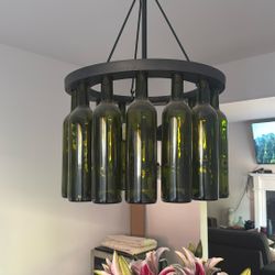 Wine Bottle Chandelier 