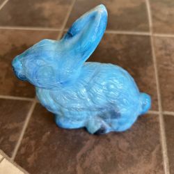 Mosser©️ Slag Glass Rabbit Paperweight