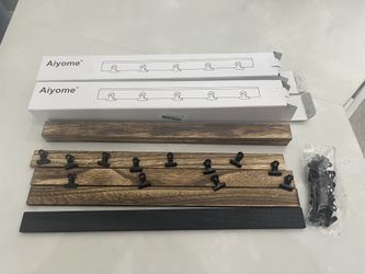 Wood Slat Photo Clip Holder