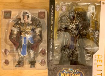Bundle of World Of Warcraft Varian (Brotoys) & Arthas (Mcfarlane)