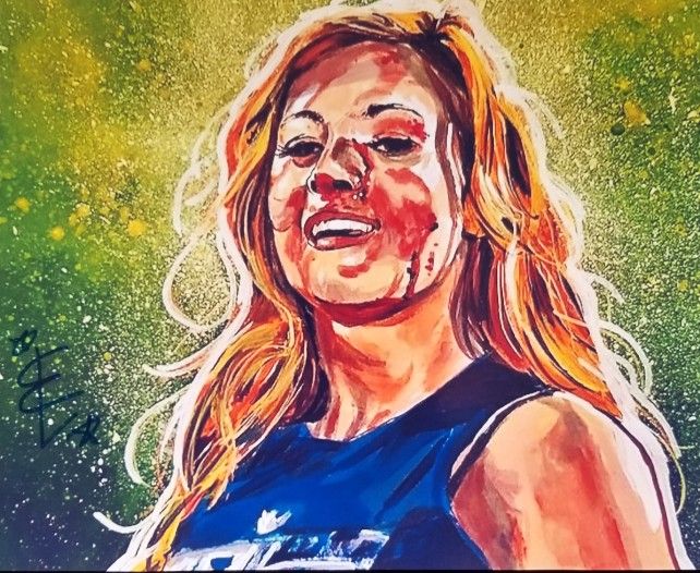 Becky Lynch Autographed Photo,All Products : American Fashion Style Bags On Sale