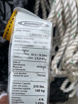Werner Harness/rope