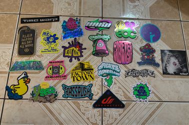 EDC Stickers and Luggage Tag bundle