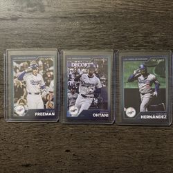LA Dodgers SGA Decorte Trading Cards 9/21/25