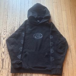 Balenciaga BB Monogram Hoodie Black