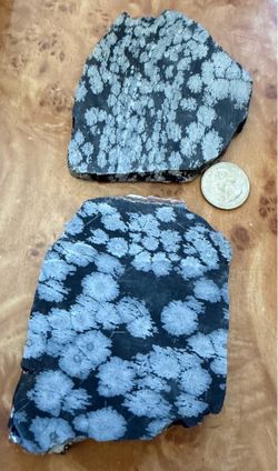 snowflake obsidian slabs
