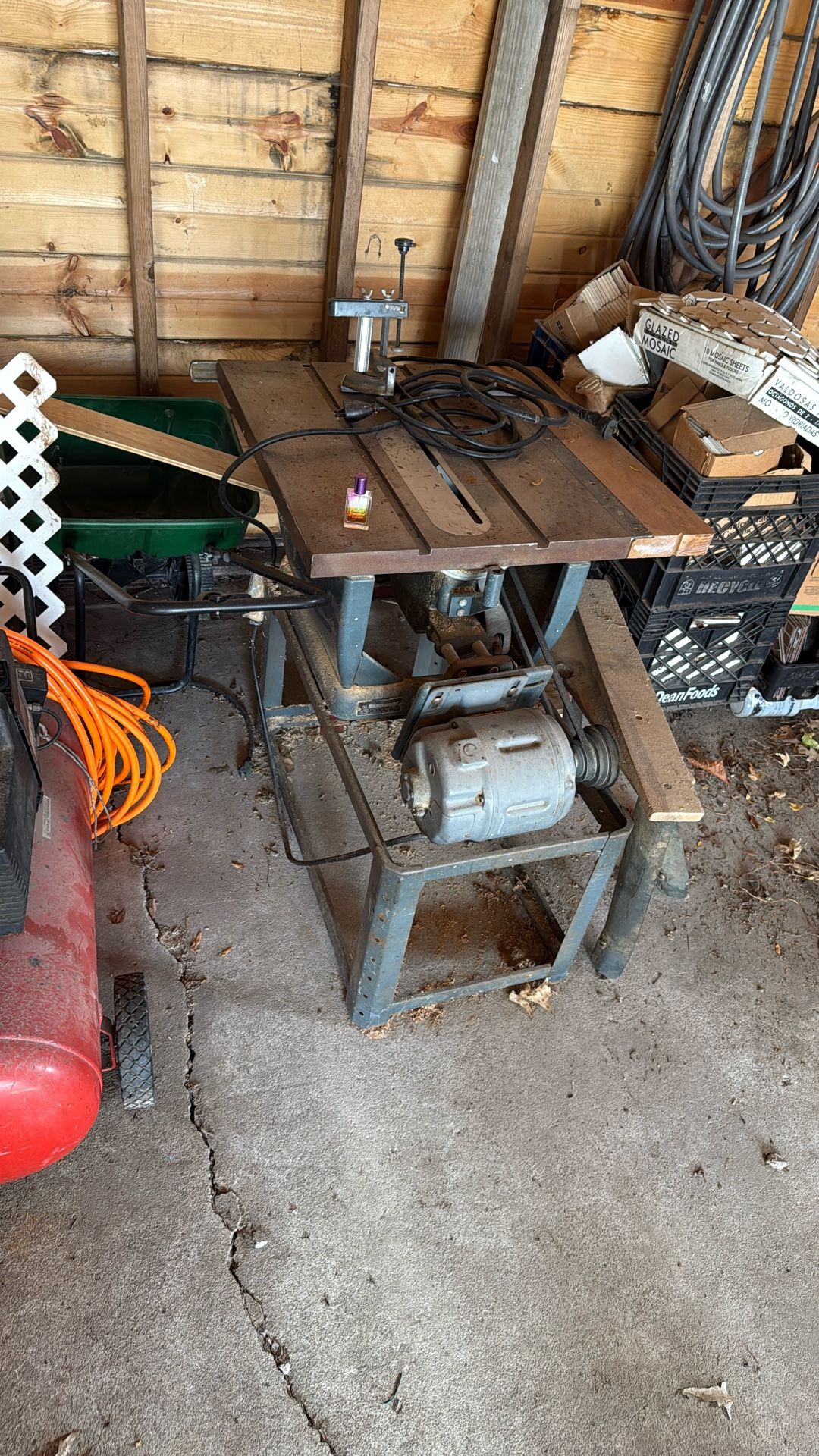 Antique Table Saw Working Condition 