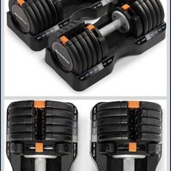 Brand New Set Of 55 Pounds Adjustable Dumbbells 