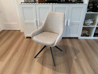 360° Free Swivel Dining Chairs Set of 1. Grey