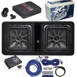 NEW POWERFUL BASS PACKAGE KICKER L7s 12” INSTALLATION INCLUDED 