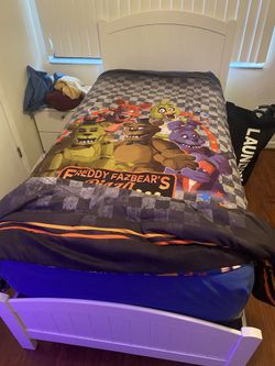 2 Twin White Bed Frames + Mattresses (Used) $150 - OBO