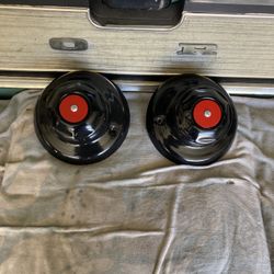 Two Center Caps For 16 Inch Weld Rims.