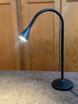 IKEA NÄVLINGE Black LED Gooseneck Desk Lamp - Adjustable