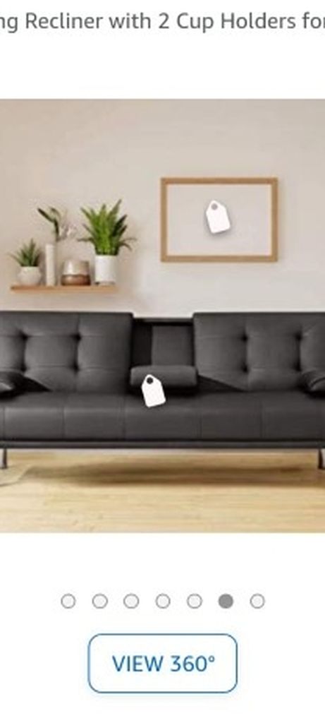 Sofa Bed Faux Leather 