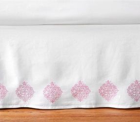 Pottery Barn Belgian linen bed skirt