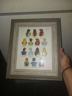 Disney Princesses Framed Wall Decor