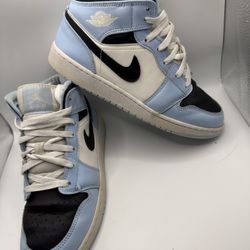 Nike Air Jordan 1 Mid Ice Blue  size # 7Y