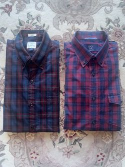 BEAUTIFUL 2 FULL SLEEVES 2 SHIRTS ! MEN SIZE MEDIUM! LIKE NEW! Please check my more listings!