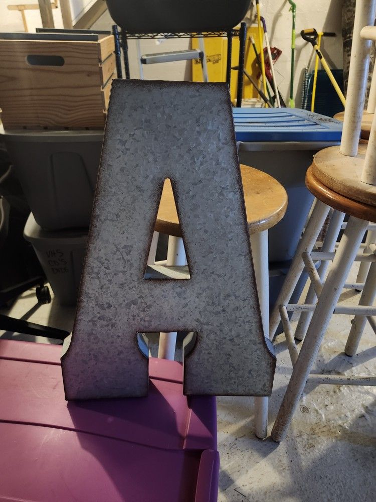 Large Metal Letters sold In Each