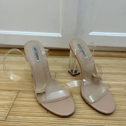 Clear Block Heels