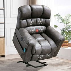 Power Lift And Recliner Chair With Heat And Massage 