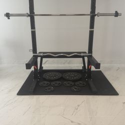 Squat Rack with Bench/Bars/Weights