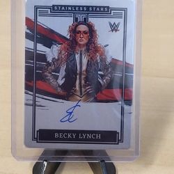 Becky Lynch WWE Panini Impeccable Stainless Stars Auto Autograph /99