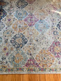 Safavieh Madison Distressed Colorful Cream Multi 4x4 Square Area Rug