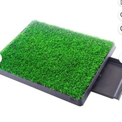  25" x 20" Artificial Grass Puppy pet Pee Pad Pet Potty Training Toilet W/Tray